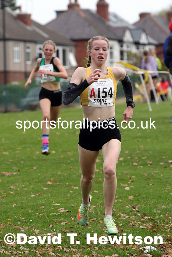 Girls under-15s Northern Cross Country Relays, Graves Park, Sheffield. Photo: David T. Hewitson/Sports for All Pics